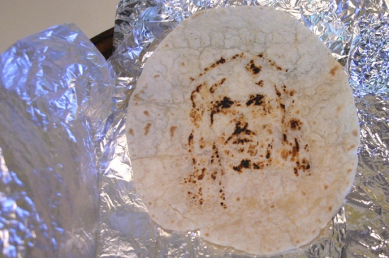 Jesus on a tortilla 